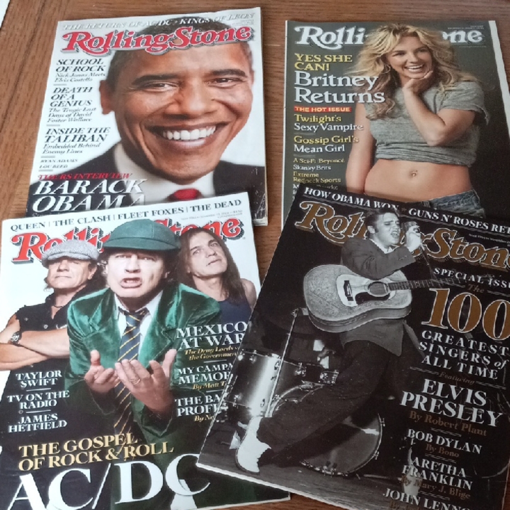 4 2008 Rolling Stone Magazines